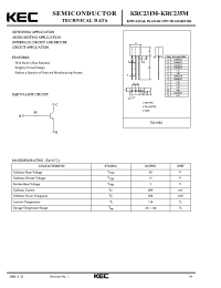 Datasheet KRC231M manufacturer KEC